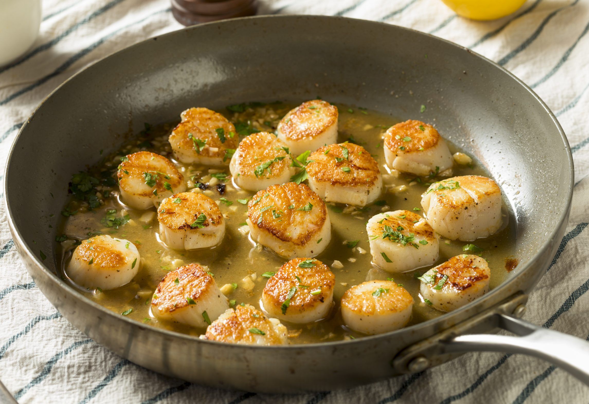 Spiraled Spaghetti Squash with Sesame and Scallops